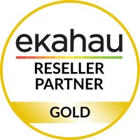 Siegel ekahau-Reseller-Partner Gold der messkom Vertriebs GmbH